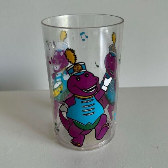 Vintage Barney Kids Plastic Cup 1992 The Lyons Group - Picture 1 of 9